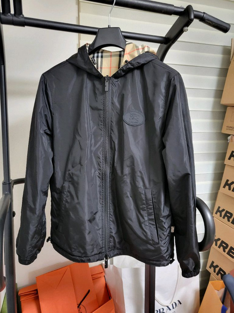 25SS 버버리 ekd 리버시블 체크 자켓 s--0