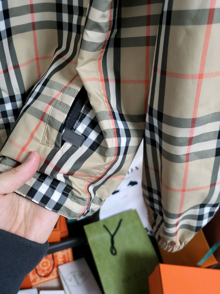 25SS 버버리 ekd 리버시블 체크 자켓 s--6