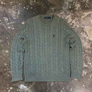 M) 폴로 랄프로렌 케이블 니트 스웨터 꽈배기 니트 스웨터