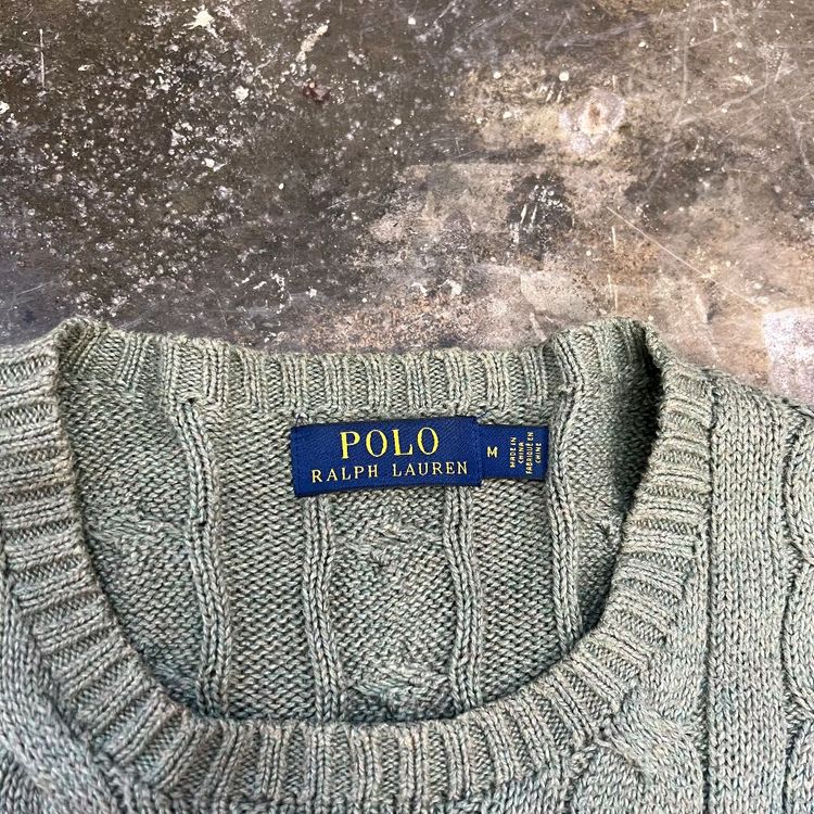 M) 폴로 랄프로렌 케이블 니트 스웨터 꽈배기 니트 스웨터--1