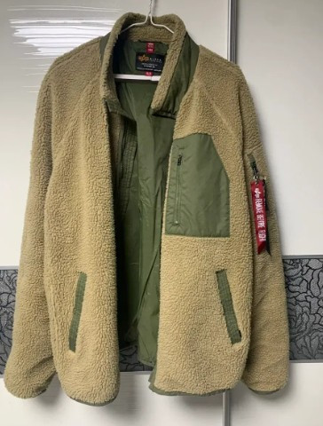 알파 인더스트리 플리스 자켓 베이지 XL--1