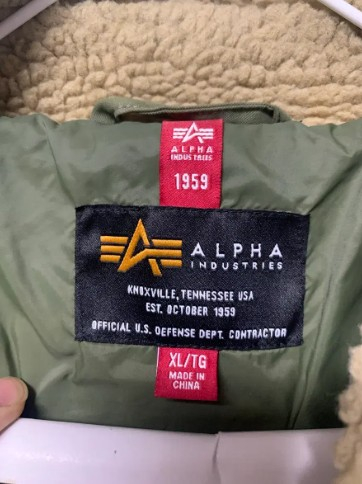 알파 인더스트리 플리스 자켓 베이지 XL--3