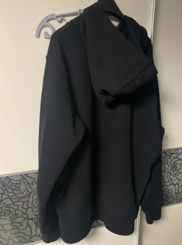 푸마X메종키츠네 후드티 블랙 L--2