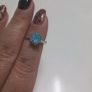 천연 토파즈 반지