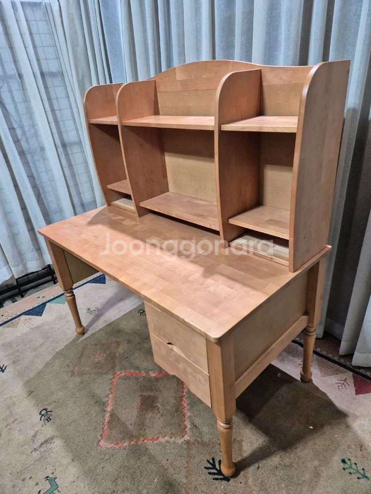 우드피아 자작나무 캘빈책상세트--2