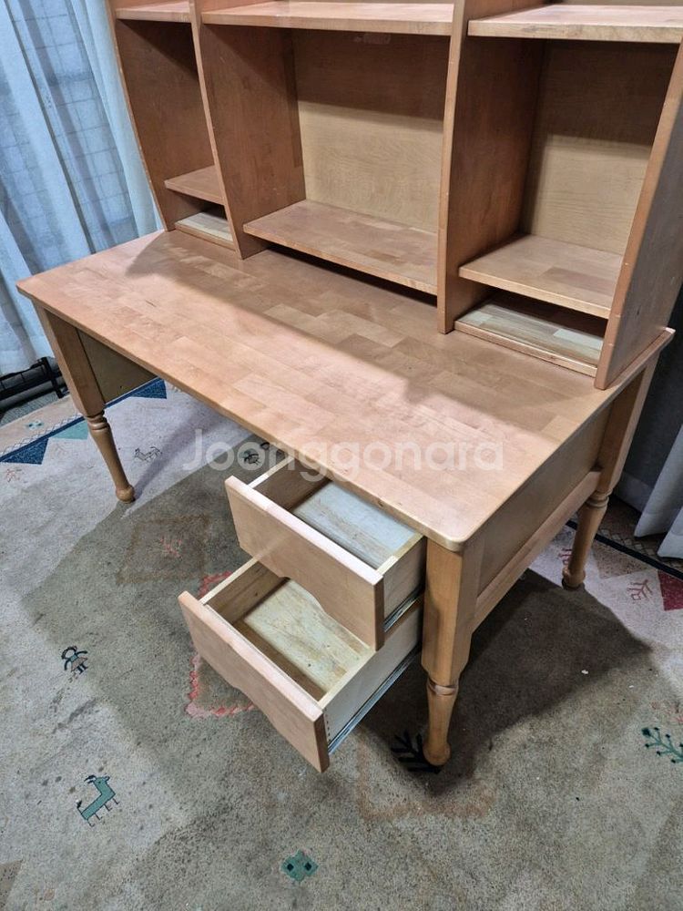 우드피아 자작나무 캘빈책상세트--4