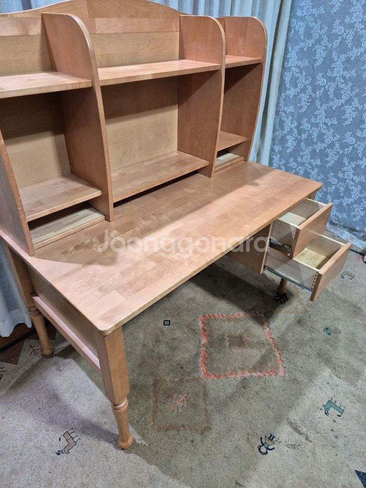 우드피아 자작나무 캘빈책상세트--5