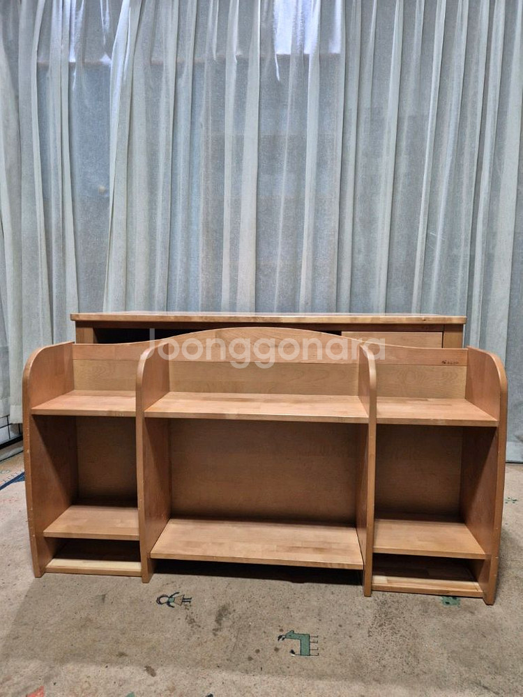 우드피아 자작나무 캘빈책상세트--6