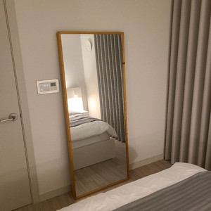 대형 와이드 원목 인테리어 스탠드 전신거울 벽걸이 거울