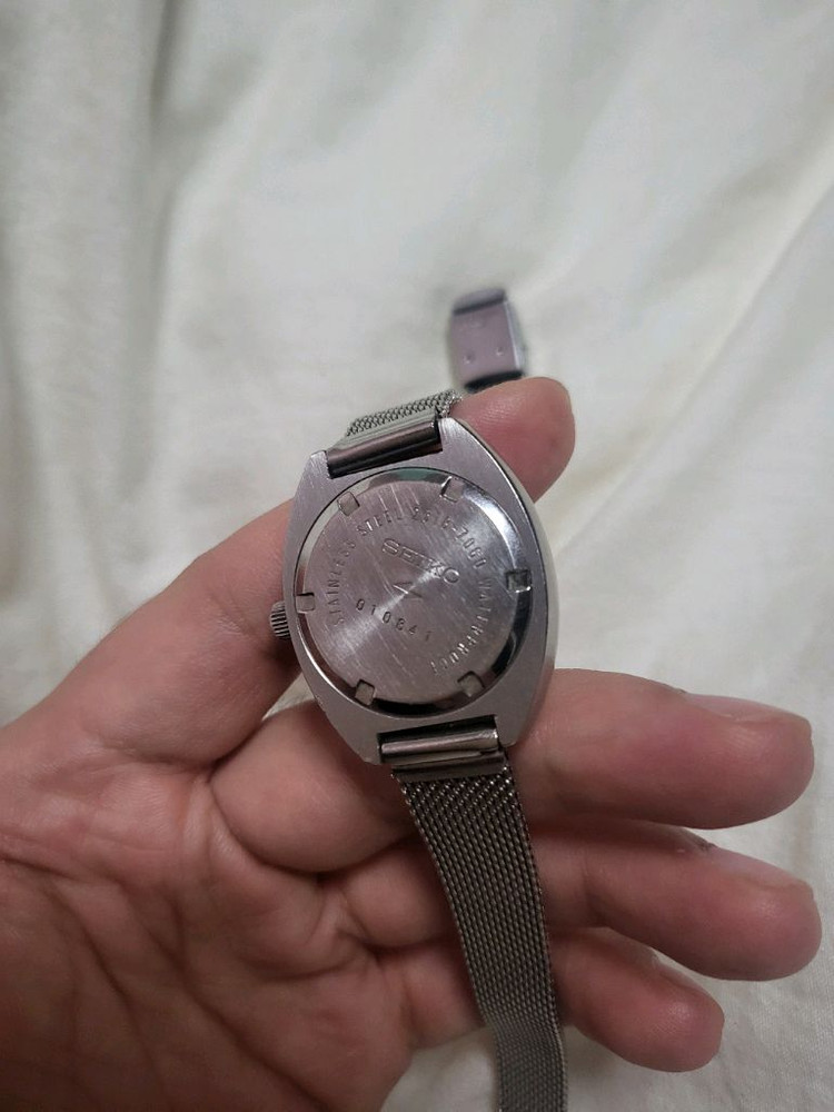 세이코 빈티지 메쉬 오토매틱 시계--2