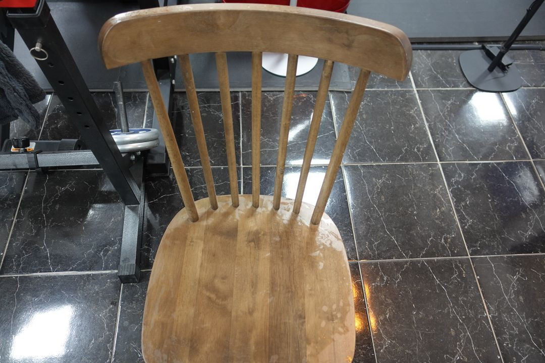 원목 나무 의자--1