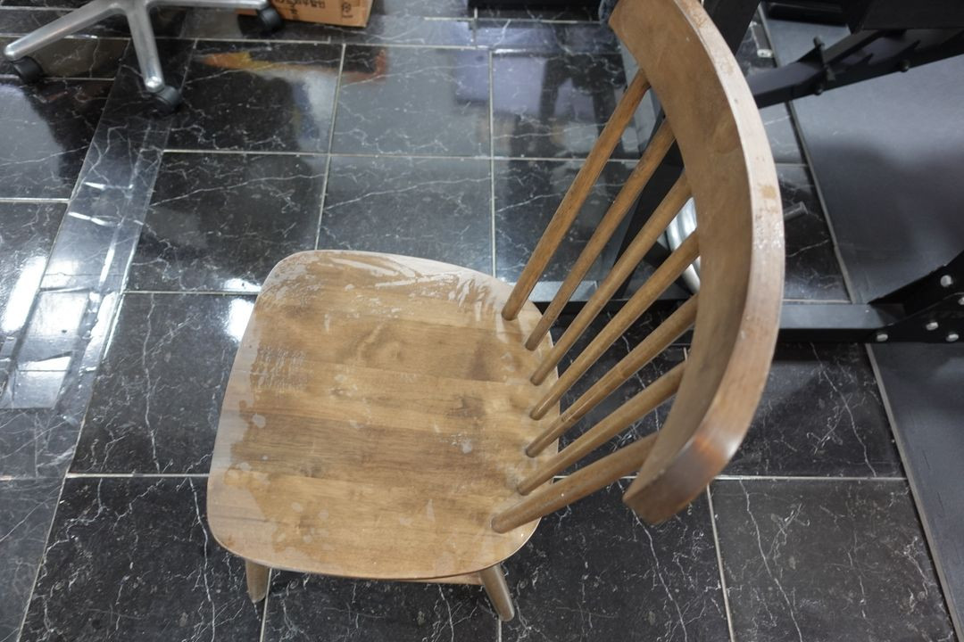 원목 나무 의자--2