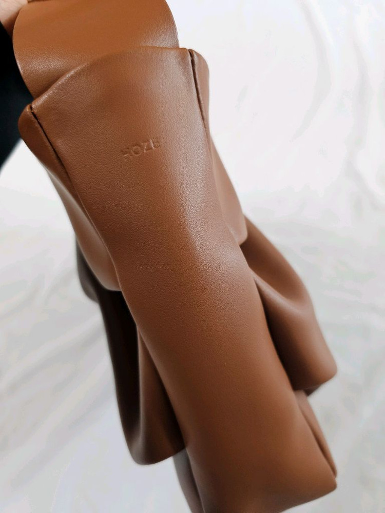 HOZE GABBY TAN 호재 호제 개더링 개비 호보백 숄더백 브라운--5