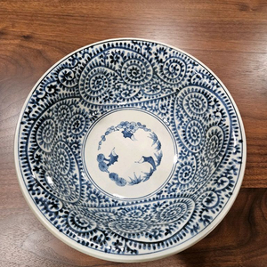 빈티지 아리타야키 대형 그릇 이미지