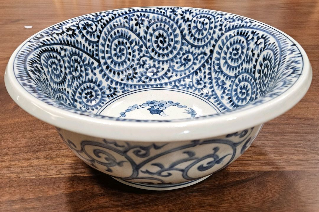 빈티지 아리타야키 대형 그릇 이미지