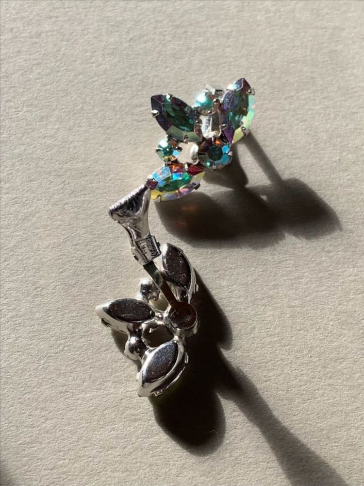 빈티지 오로라 귀걸이 귀찌--1