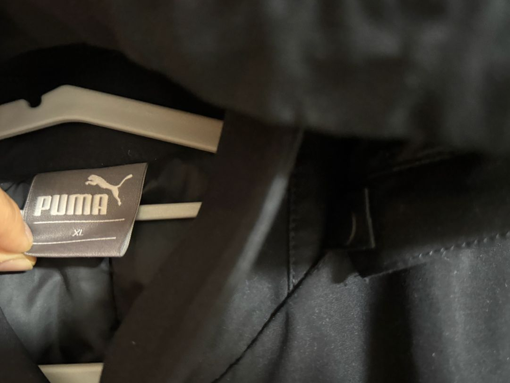 퓨마 후드 롱코트--1