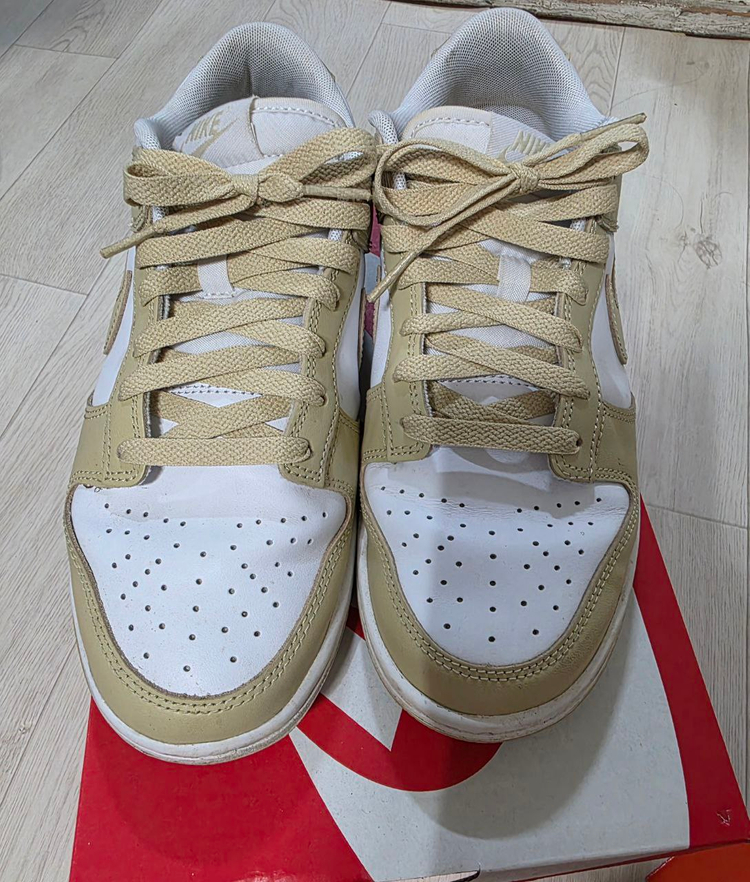 나이키 덩크로우 레트로 골드앤화이트--0