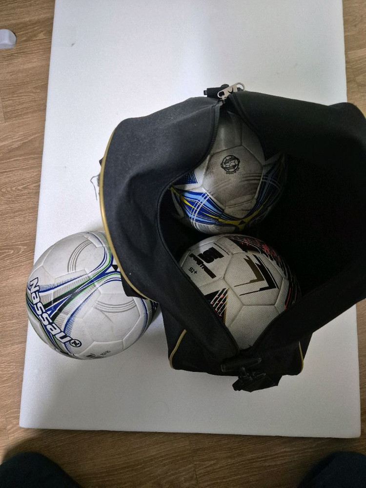 축구공3개+축구가방+볼펌프--5