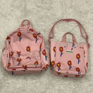 (정품) 보보쇼즈 키즈 플라워 백팩 보조가방 SET 이미지