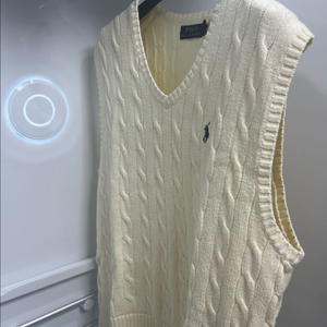 폴로 랄프로렌 케이블 니트 조끼 L(QR정품)