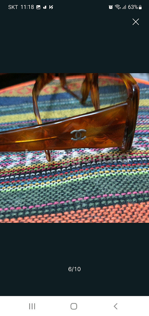 샤넬 정품 선글라스 유리에 CHANEL C1379820 각인MADE IN ITALY CHANEL 145 C68571--3