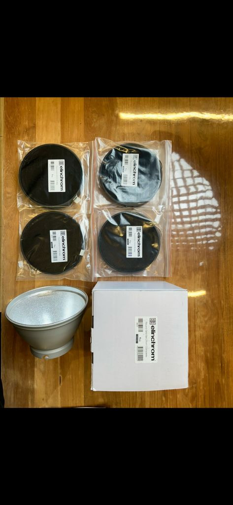 엘린크롬 21cm 리플렉터 그리드 풀세트--3