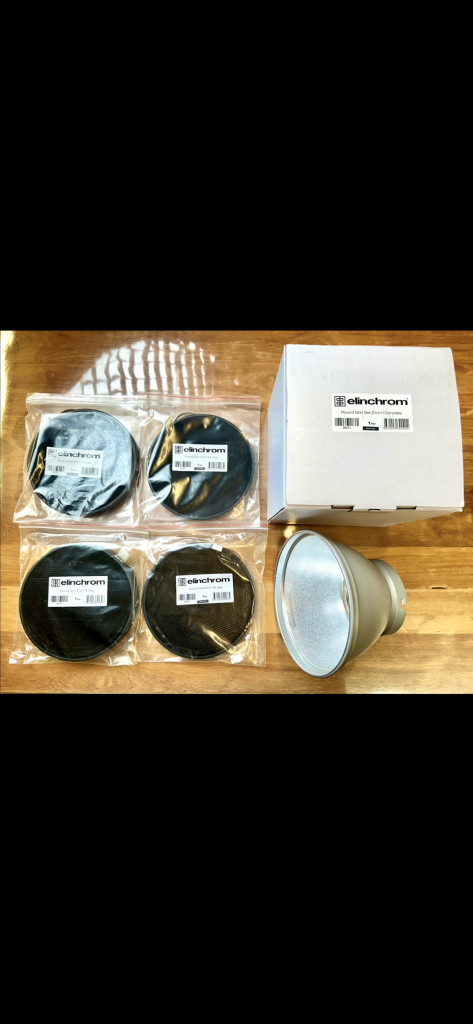 엘린크롬 21cm 리플렉터 그리드 풀세트--4