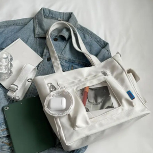 투명창이 있는 토트백 크로스백 미개봉 새상품