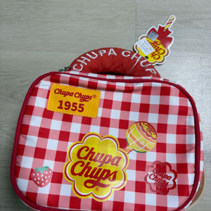 츄파춥스 체크무늬 가방 (화장품 파우치,정리함)