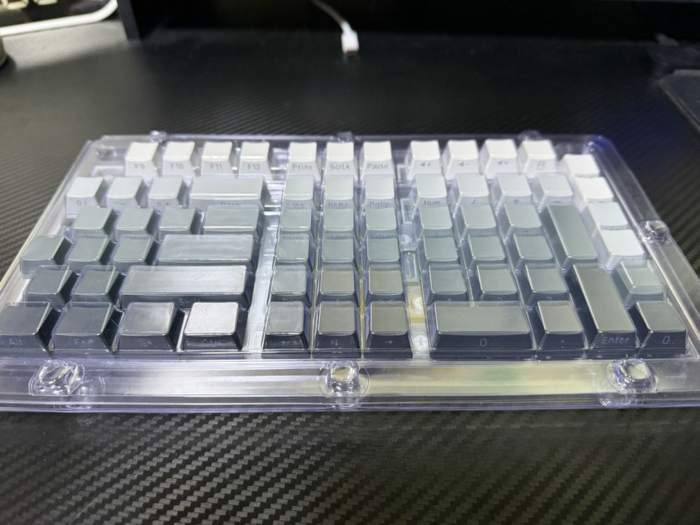 OEM PBT 그라데이션 그레이 키캡 판매합니다. 이미지