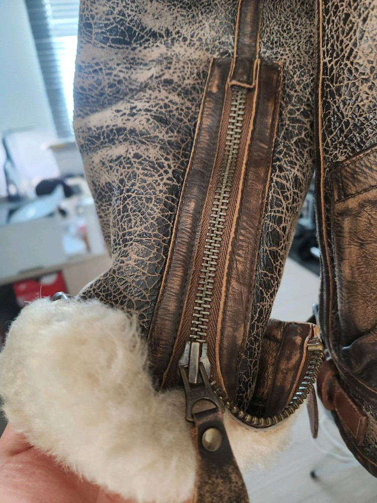 폴로 B-3 무스탕 시어링 자켓 이미지