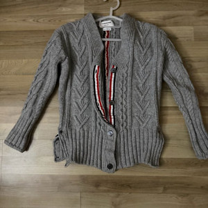 톰브라운 백삼선 케이블 가디건 여성 38size