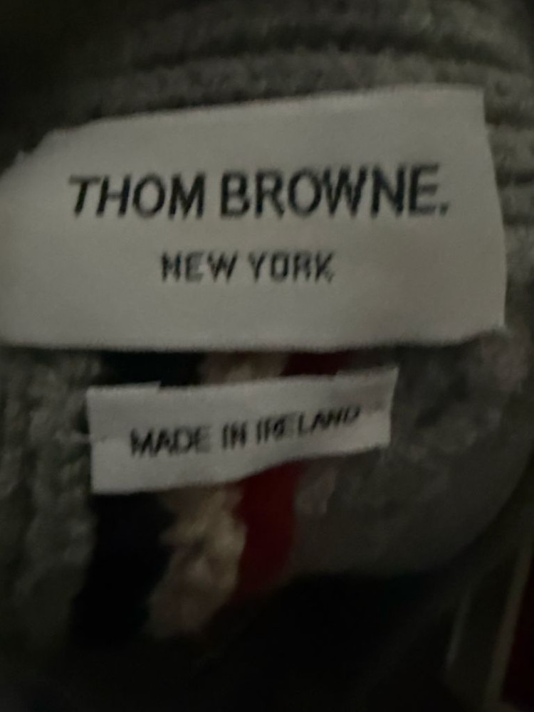 톰브라운 백삼선 케이블 가디건 여성 38size--3