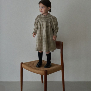 마망블랑 스모크 프릴 원피스 6T