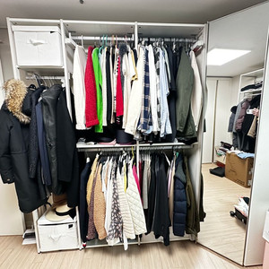 한샘 스테이플러스 드레스룸 시스템 행거 판매합니다 이미지