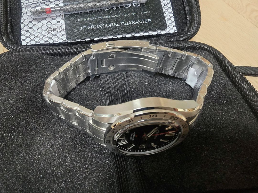 크로노스 GMT 오토매틱 시계 고급다이얼 세이코 무브먼트--1