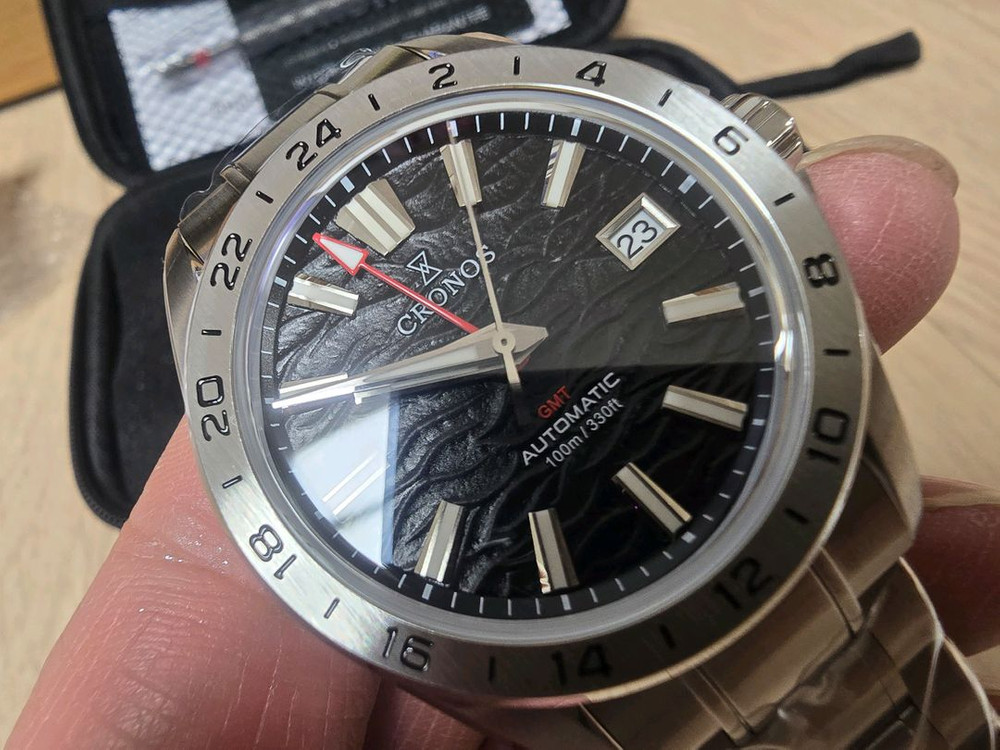 크로노스 GMT 오토매틱 시계 고급다이얼 세이코 무브먼트--2