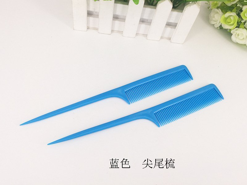 새 20개 파랑색 미용 꼬리빗 커트빗 컷트 브러쉬 헤어--5