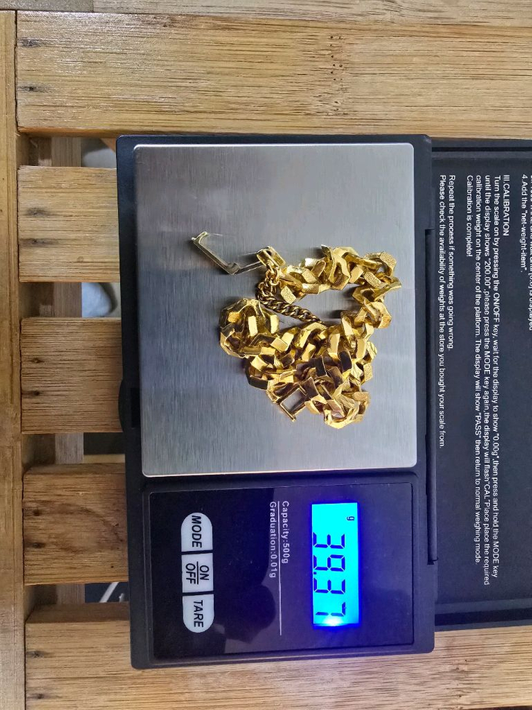 순금 체인팔찌 이미지