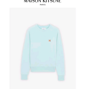 메종키츠네 폭스헤드 여우 패치 여자 맨투맨 티셔츠