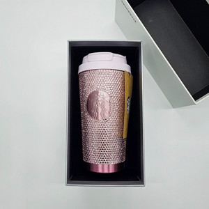 < 스타벅스 SS 윤슬 핑크 라인스톤 텀블러 473ml > 새제품 / 수량 3개