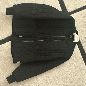 스투시 퀼팅 자켓 블랙 S