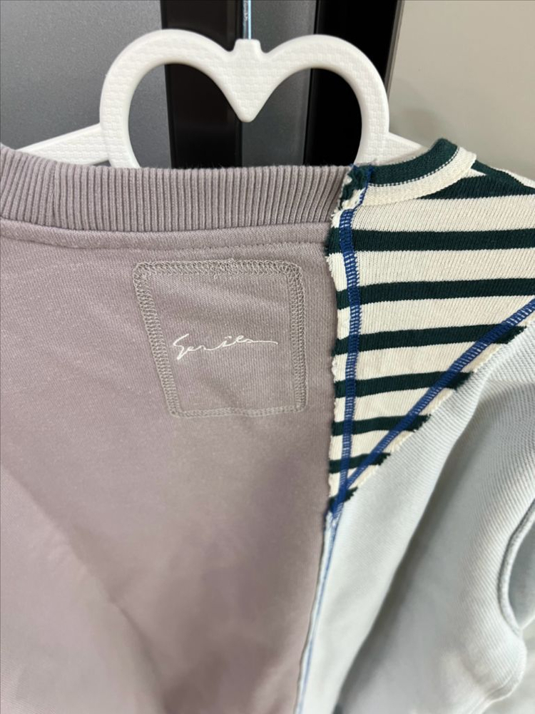 시리즈 패치워크 맨투맨 100사이즈 상태좋습니다--4