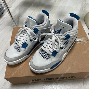 [250] 조던4 인더스트리얼 블루 2024 밀리터리 블루