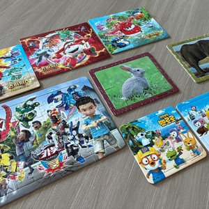 캐릭터 퍼즐 모음 (로보카폴리, 뽀로로, 카봇)