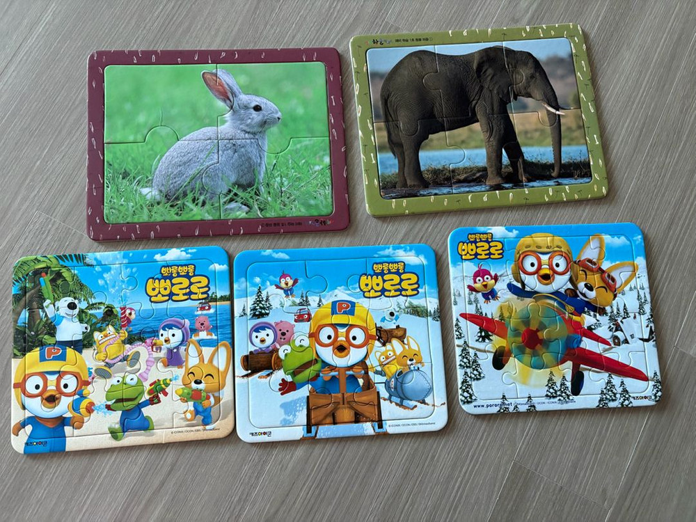 캐릭터 퍼즐 모음 (로보카폴리, 뽀로로, 카봇)--1