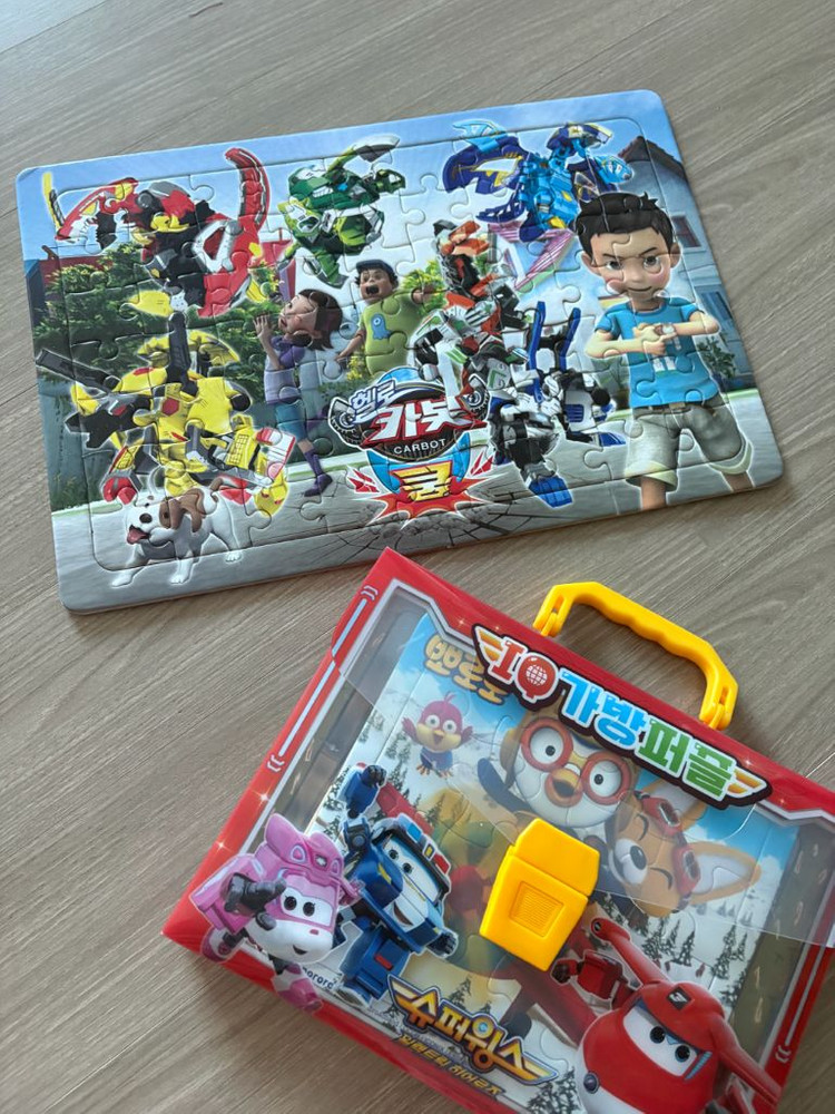 캐릭터 퍼즐 모음 (로보카폴리, 뽀로로, 카봇)--4