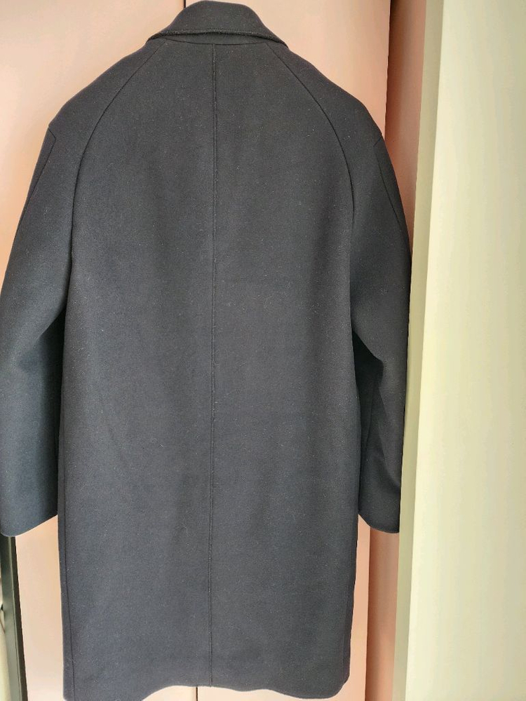 SYSTEM 시스템 옴므 울 캐시미어 코트 팜. 95사이즈 네이비--1