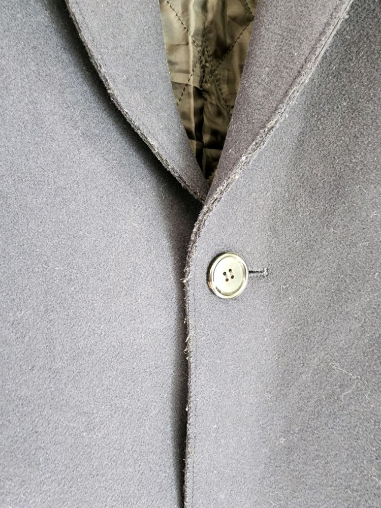 SYSTEM 시스템 옴므 울 캐시미어 코트 팜. 95사이즈 네이비--4